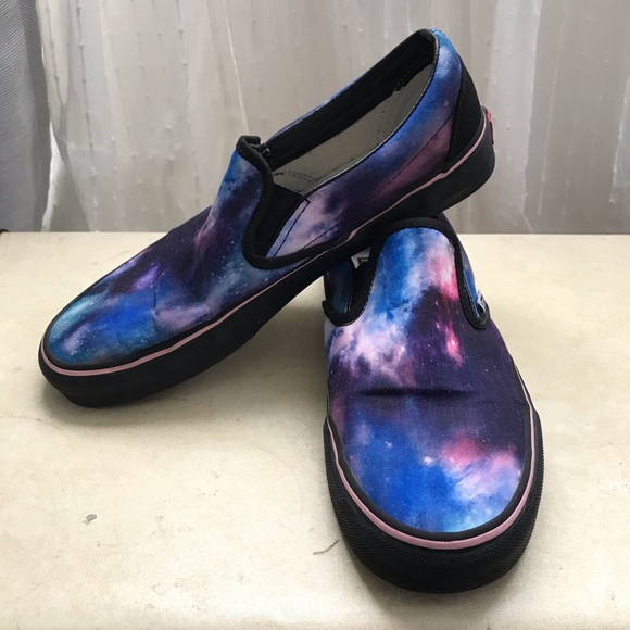 galaxy slip on vans
